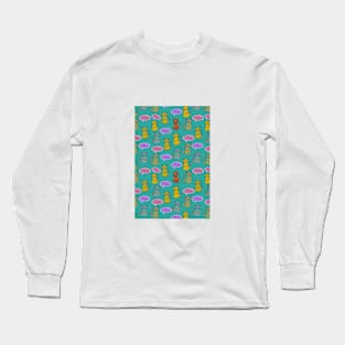 Cat Pattern Long Sleeve T-Shirt